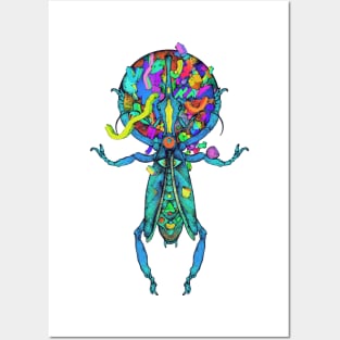 Spatial Beetle Multicolor Posters and Art